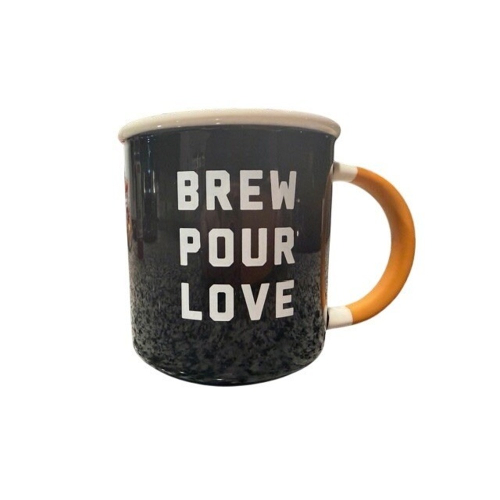 Starbucks 2018 "Brew Pour Love" Limited Edition ceramic coffee mug 12 oz